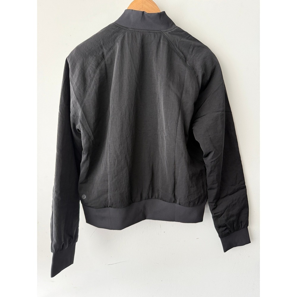 Lululemon Non-Stop Bomber Jacket Black Women PrimaLoft New NWT 8 Corporate Logo - Picture 8 of 16